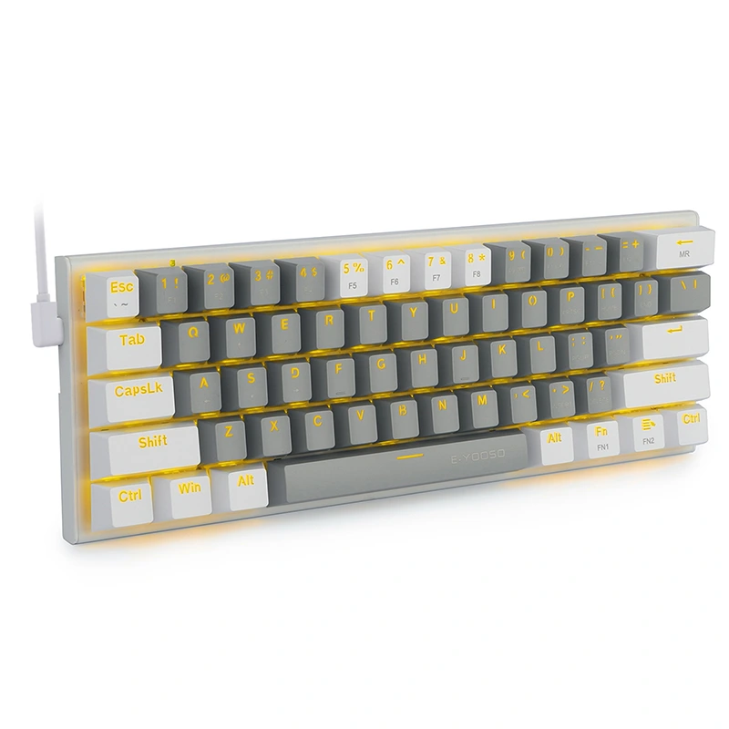 Key 61 Key 60% LED cablato tastiera da gioco meccanica