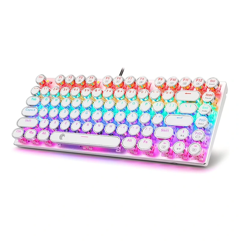 Tastiera meccanica per macchina da scrivere 81 tasti Arcobaleno