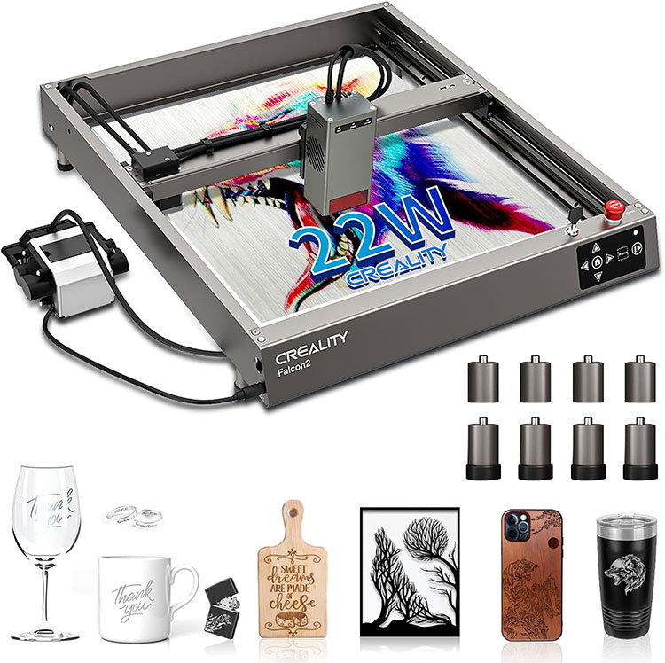 Falcon 22w Output Laser Cutter Fugi laser a base di laser