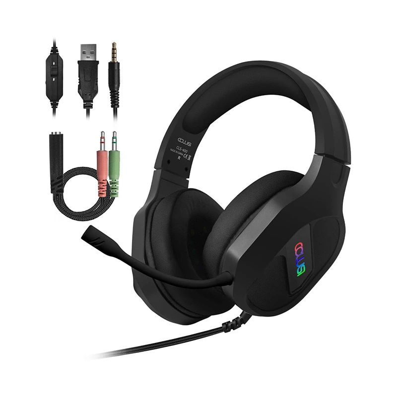 Cuffie da gioco RGB cablate da 3,5 mm regolabili
