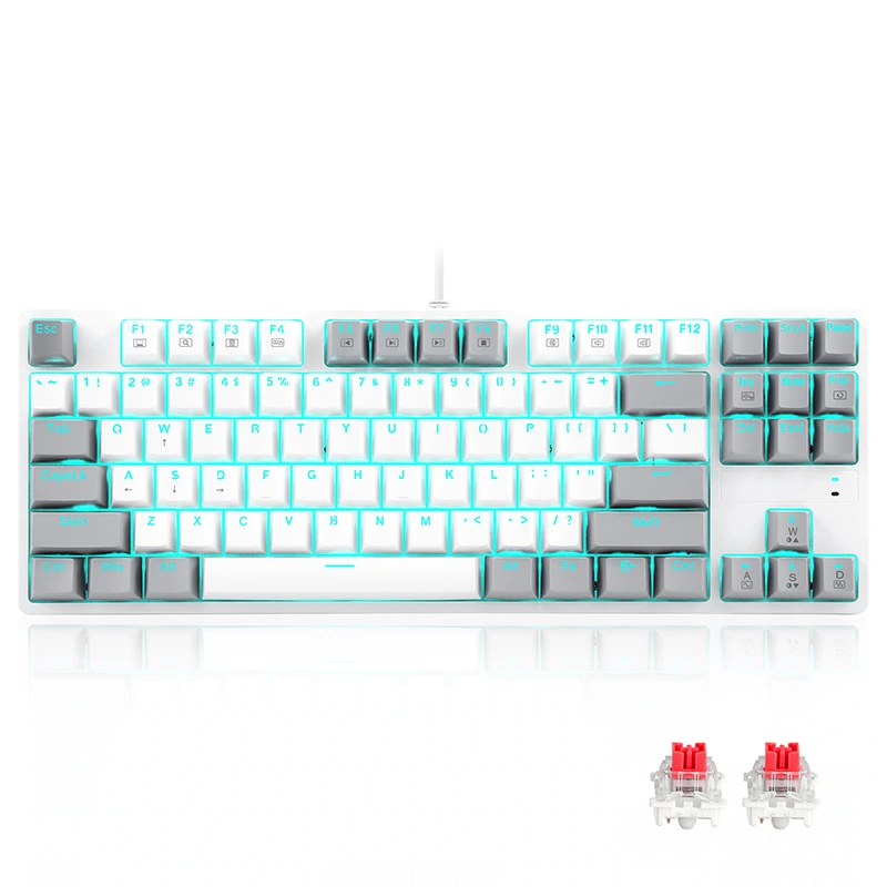 Tastiera da gioco meccanico a LED 87 tasti
